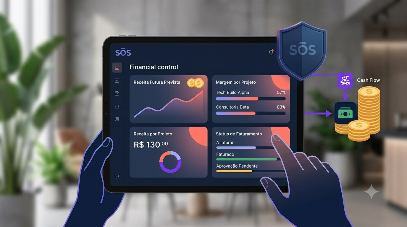 Sistema de gestão integrada (CRM + Projetos + Financeiro) para consultorias boutique